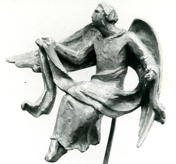 Tabernakel mit Engel und Kreuz